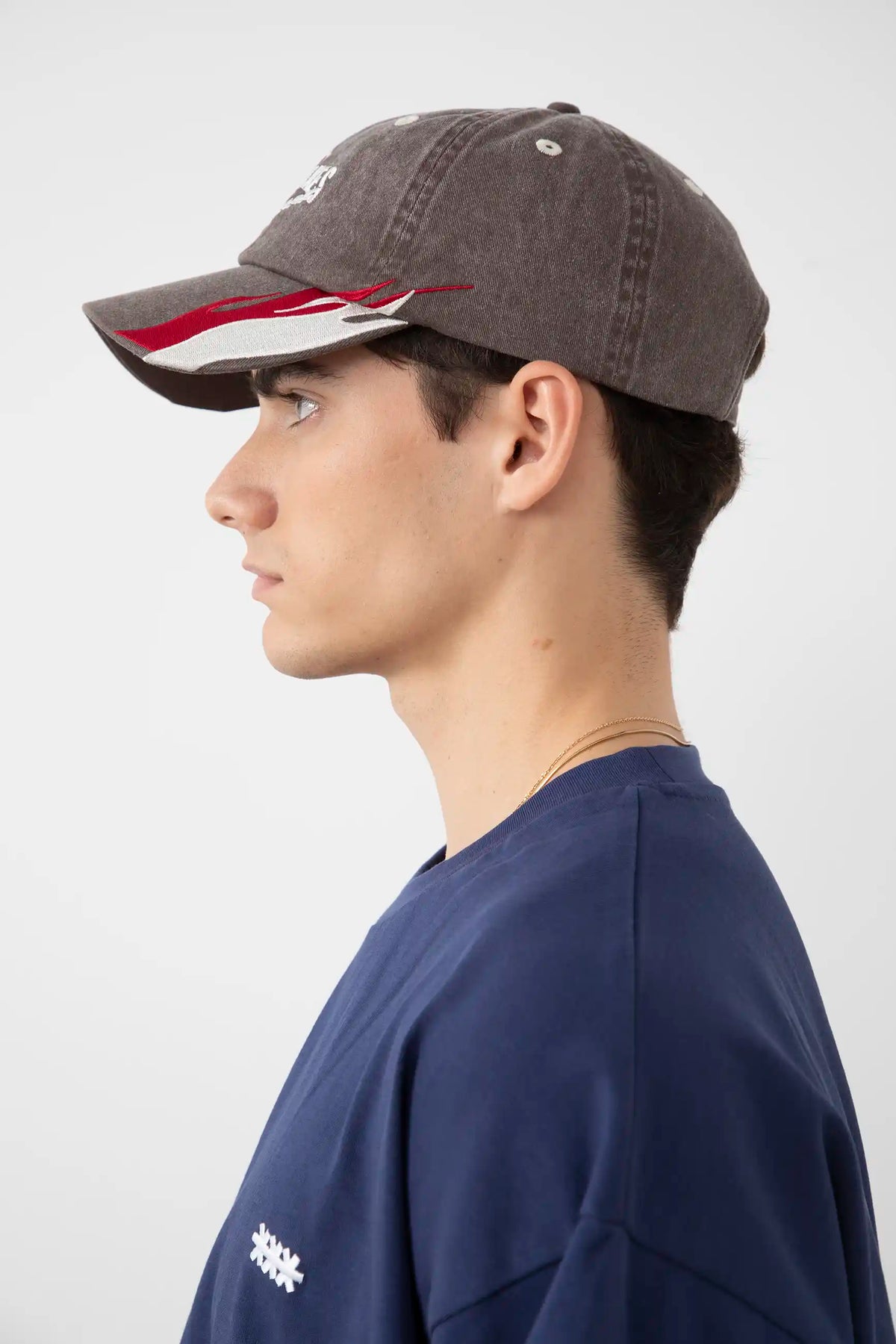 BROWN FLAMES CAP